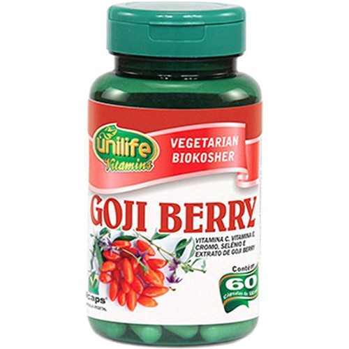 Goji Berry 60 Cápsulas - 500mg - Unilife