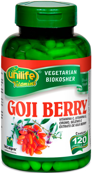 Goji Berry com Vitaminas Unilife 120 Capsulas 500mg