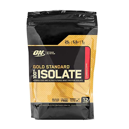 Gold Standard 100% Isolate Strawberry Cream, Optimum Nutrition, 360g
