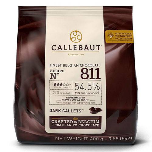 Gotas de Chocolate Amargo no 811 400g - Callebaut