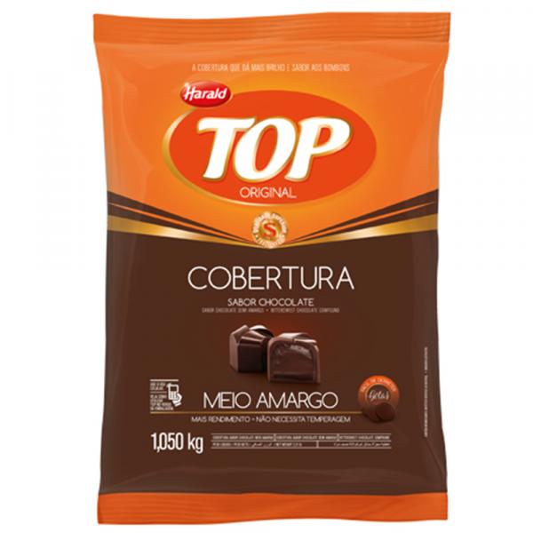 Gotas de Chocolate Fracionado Top Meio Amargo 1,050kg - Harald