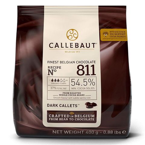 Gotas de Chocolate Meio Amargo 54,5% Cacau 811 400g - Callebaut
