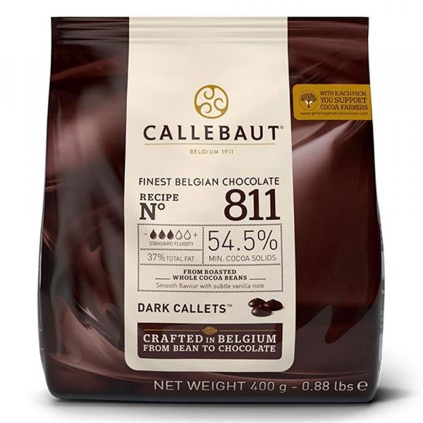Gotas de Chocolate Meio Amargo 54,5% Cacau 811 400g - Callebaut