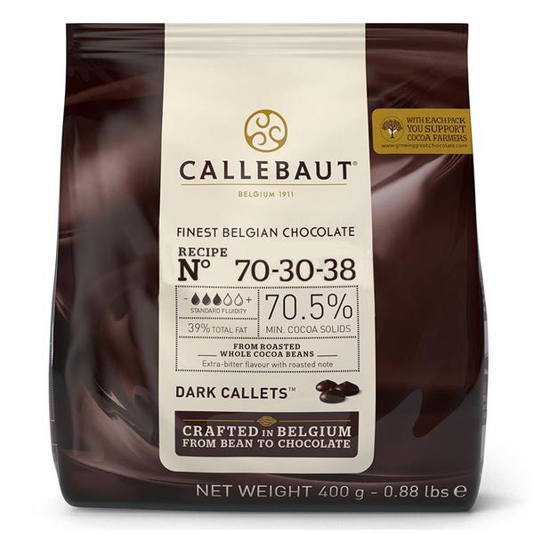 Gotas de Chocolate Meio Amargo 70,5% Cacau 70-30-38 400g - Callebaut