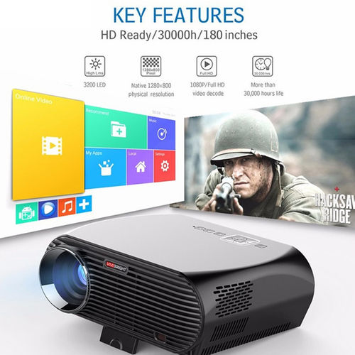 Gp100 Android Projetor Full Hd 3200 Lumen 1080 P Wi-fi Bluetooth Led Lcd Home Theater Projetor de V