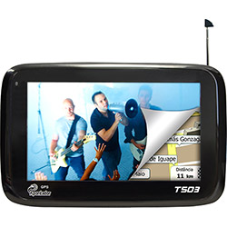 GPS Apontador T503 Tela 5.0" - TV Digital, Mp3 e Mp4 Player