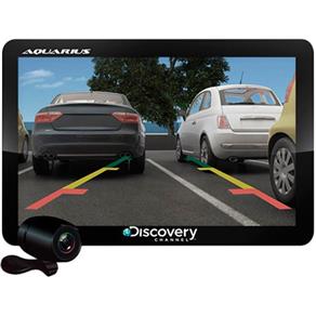 GPS Aquarius Discovery Channel MTC3842 Slim Tela 4.3´´ - TV Digital, Câmera de Ré, Mp3 e Mp4 Player
