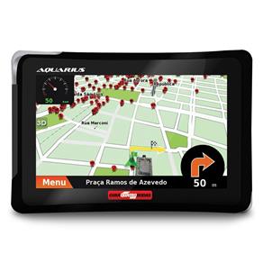 GPS Aquarius Guia 4 Rodas MTC 4310 Tela 4.3 Touch Slim