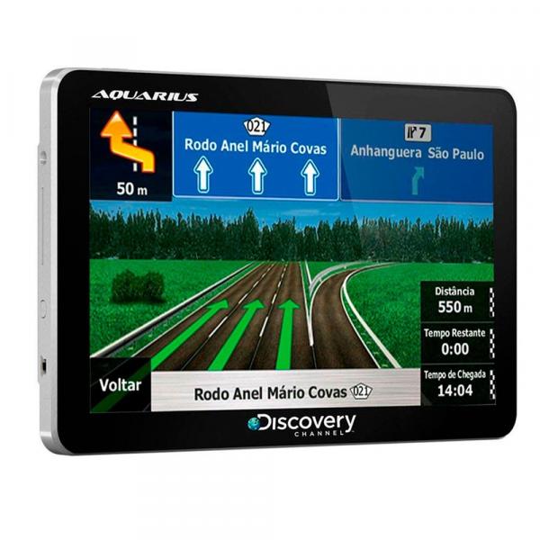 GPS Automotivo Discovery Channel Tela 5.0 Slim Touch Screen com TV Digital