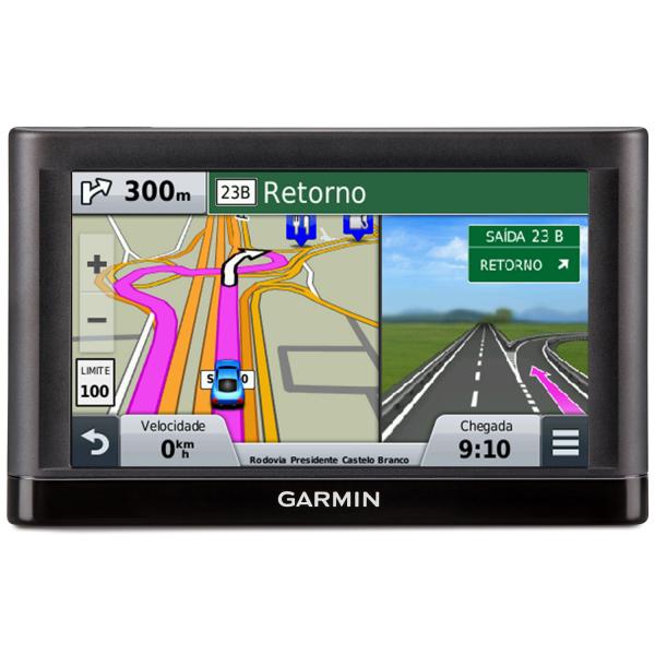 GPS Automotivo Garmin Nuvi 55 Tela 5" Dados Trânsito e Avisa Radar