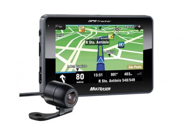 Gps Automotivo Multilaser Tracker III com Câmera de Ré e TV Gp035