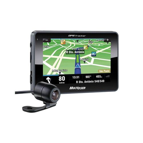Gps Automotivo Multilaser Tracker Iii com Câmera de Ré e Tv Gp035