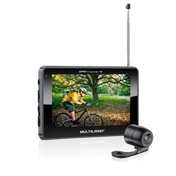 GPS Automotivo Multilaser Tracker III GP035 com Câmera de Ré e TV