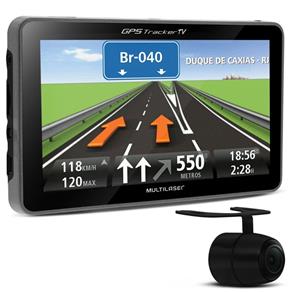 GPS Automotivo Multilaser Traker 4.3 Polegadas TV Digital USB SD Câmera Ré GPS Multilaser Gp013 Tracker 2 USB SD TV 4,3 Câmera de Ré Radar OUTLET