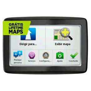 GPS Automotivo TomTom Via 1505 M Tela 5" Touch Screen Localizador de Radares Preto