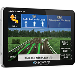 GPS Discovery Channel MTC 2420 Slim Tela 4.3" - Mapa 3D, Mp3 e Mp4 Player
