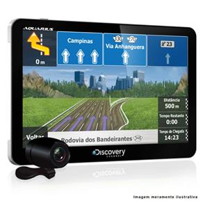 GPS Discovery Channel MTC3203 Tela 7.0" Slim - TV Digital, Câmera de Ré, Mp3 e Mp4 Player