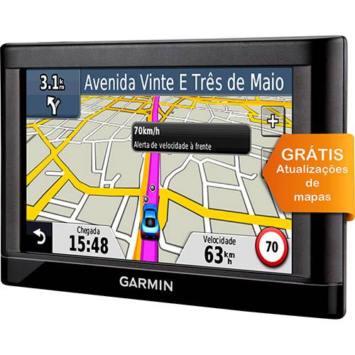 Tudo sobre 'GPS Garmin Nüvi 52LM Tela 5" com Atualização de Mapas Grátis, Função TTS (Fala o Nome das Ruas) e Alerta de Velocidade'