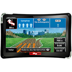 GPS Guia Quatro Rodas MTC4310 Slim Tela 4.3" - Mp3 e Mp4 Player