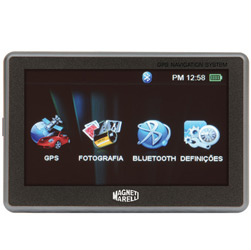 Tudo sobre 'GPS Magneti Marelli MM5000 Tela de 5" - Bluetooth, Mapas 3D e Conexões USB e SD'