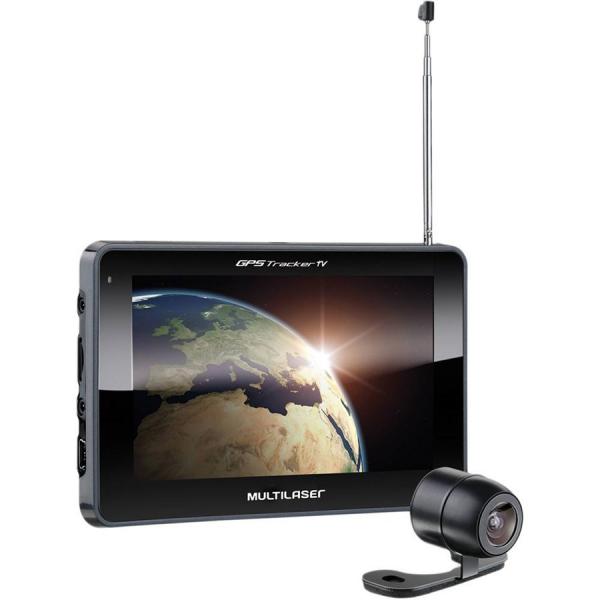 GPS Multilaser Tracker 3 GP039 Tela 7 com Câmera de Ré TV Digital Radio FM
