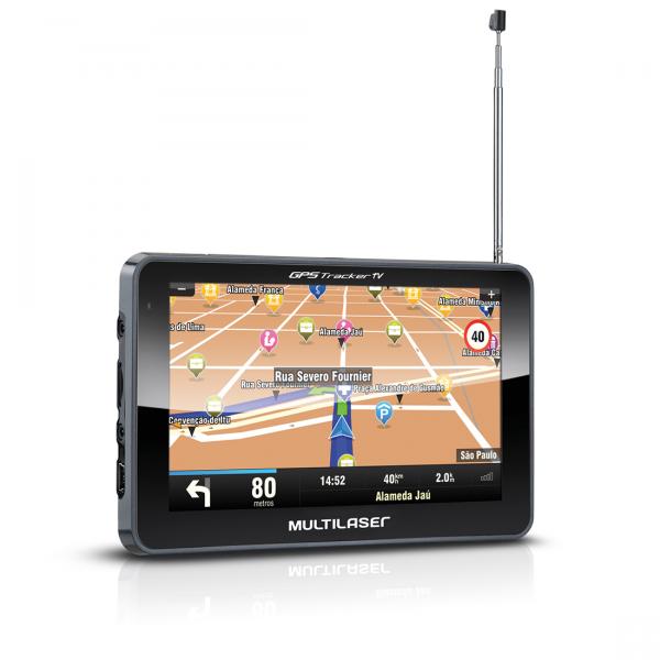 GPS Multilaser Tracker III 5" GP037 com Câmera de Ré + TV + FM