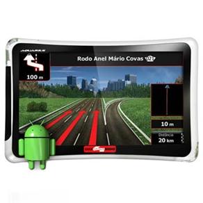 GPS Tablet Guia Quatro Rodas 5.0” Connect MTC 4553 com Android 4.0.3, Wi-fi/3G, Alerta de Radares, MP3/MP4, Monumentos em 3D e Trânsito Online