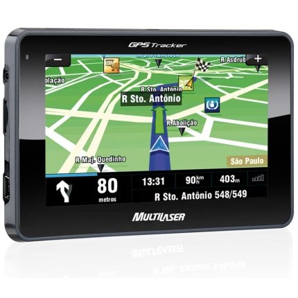 Gps Tracker Automotivo 2 Tela Lcd 4.3 Slim Touchscreen Gp011 Multilaser
