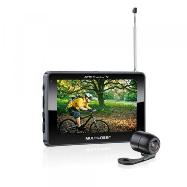 Gps Tracker III com Câmera de Ré e Tv GP035 Preto - MULTILASER