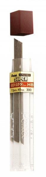 Grafite Pentel Hi-polymer Super 0.3mm Hb Tubo C/12