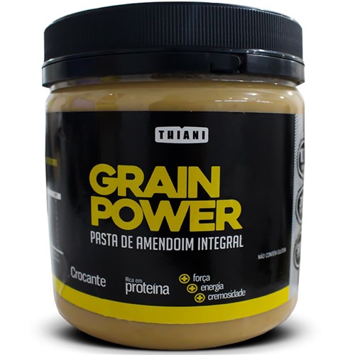 Grain Power Pasta de Amendoim Integral Crocante (500G) - Thiani