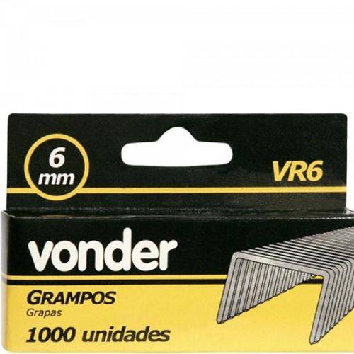 Tudo sobre 'Grampo 6mm Vr-6 C/1000 Vonder'
