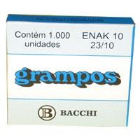 Grampo para Grampeador 23/10 Galvanizado 1000 Grampos Caixa - Bacchi