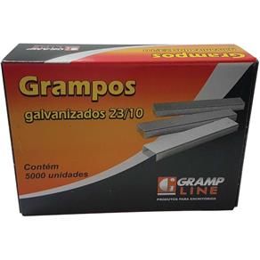 Grampo para Grampeador 23/10 Galvanizado 5000 Grampos GRAMP Line