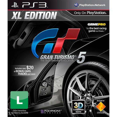 Tudo sobre 'Gran Turismo 5 Xl Edition Favoritos - Ps3'