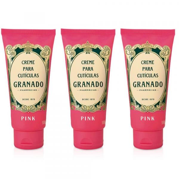 Granado Pink Creme P/ Cutículas 100g (Kit C/03)
