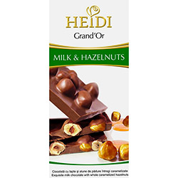 Grand'Or ao Leite com Avelãs Caramelizadas Heidi - 100g