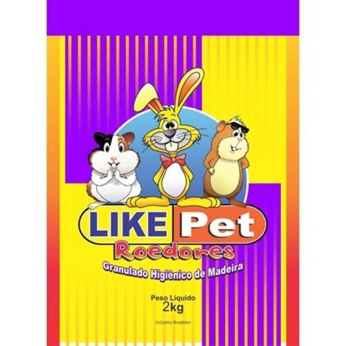 Granulado Higiênico de Madeira para Roedores Like Pet - 2 Kg