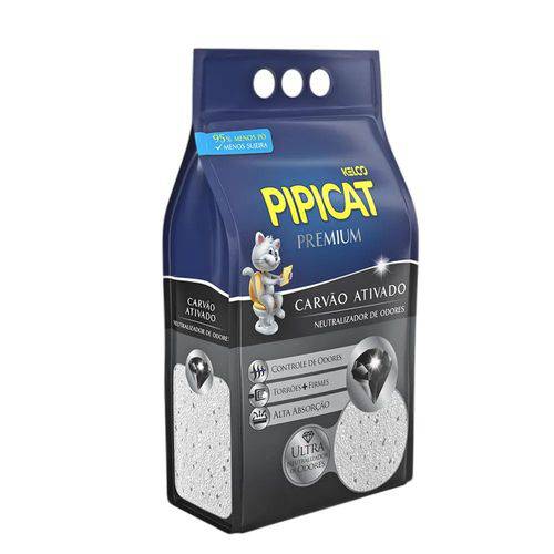 Granulado Sanitário Pipicat Premium Carvão Ativado 4 Kg