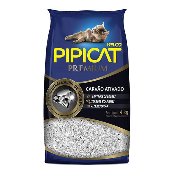 Granulado Sanitário Pipicat Premium Carvão Ativado 4 Kg