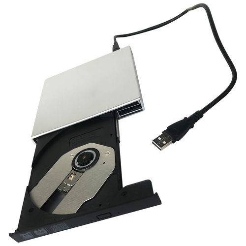 Gravador Cd/Leitor DVD (não Grava DVD) Externo USB 2.0