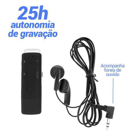 Gravador de Áudio Espião Equipamento Espionagem Mini Pendrive Portátil Produto Gravar Gravação Voz