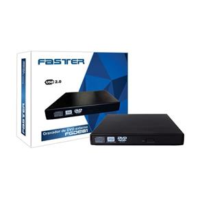 Gravador de DVD Externo FGDE81 Faster USB 2.0