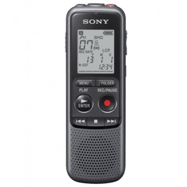Gravador de Voz Digital Sony ICD-PX240 C/ 4GB e Grava em MP3 Até 1043 Horas