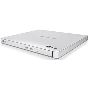 Gravador Dvd Externo Lg Slim - 8X - Portátil - Usb - Branco - Gp65Nw60