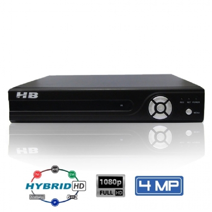 GRAVADOR DVR 8 CANAIS HBTECH FULL HD(1080p) DETECÇÃO FACIAL MULTI-HD 6X1(HDCVI, HDCVI, AHD, ANALÓGICO, IP) - XVR-6308