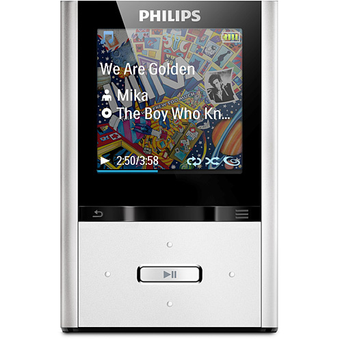 Gravador e Reprodutor MP4 Player com FullSound ViBE 16GB com Função Smart Shuffle Gravação de Voz e Rádio - Philips