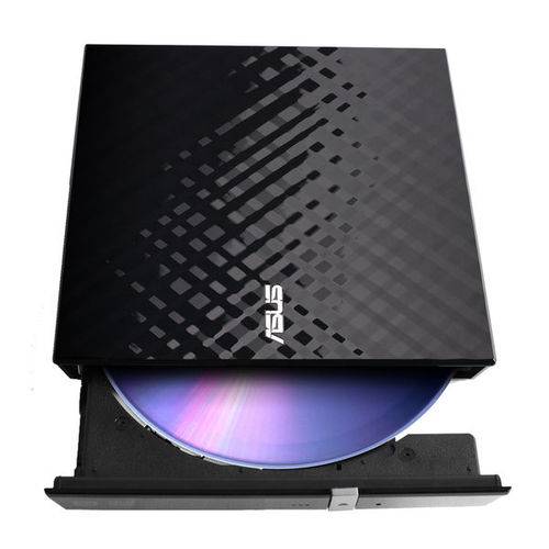 Gravador Externo de DVD SDRW-08D2S-U LITE Slim Sata Asus - Preto
