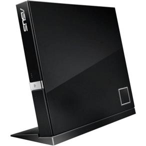 Gravador Externo Slim - USB - Blu-ray/DVD/CD - Asus - Preto - SBW-06D2X-U/BLK/G/AS