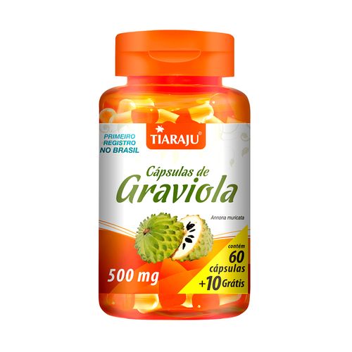 Graviola - Tiaraju - 60+10 Cápsulas de 500mg